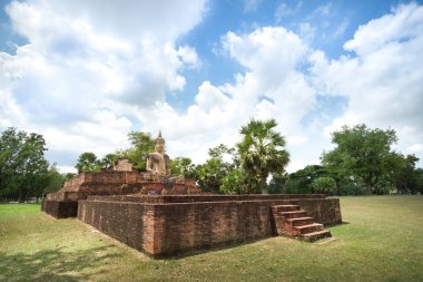 Antik Buda Wat Mae Chon, Sukhothai Eyaleti, Tayland.
