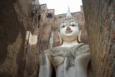 13. yüzyılda tapınak enshrining, Sukhothai, Tayland en büyük Buda resim. Wat Si dostum Phra Achana.