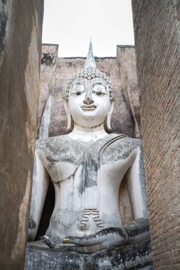 13. yüzyılda tapınak enshrining, Sukhothai, Tayland en büyük Buda resim. Wat Si dostum Phra Achana.