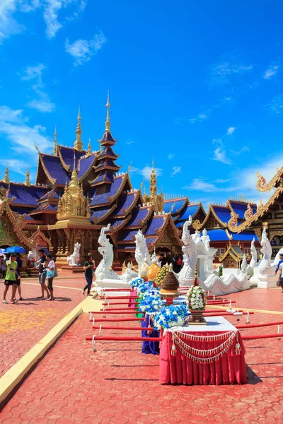 Sukhothai Thailand September 2018 Wat Pipat Mongkol Temple Most Beautiful — Stock Photo, Image