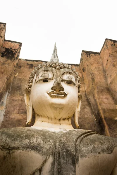 13Th Century Temple Enshrining Largest Buddha Image Sukhothai Thailand Phra — Stock Photo, Image