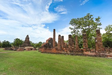 UNESCO Dünya Mirası sit alanı Wat Chedi Si Hong Sukhothai Historical Park, Sukhothai Eyaleti, Tayland