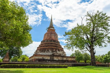 UNESCO Dünya Mirası sit alanı Wat Chana Songkhram Sukhothai Historical Park, Sukhothai Eyaleti, Tayland