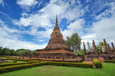 UNESCO Dünya Mirası sit alanı Wat Sa Si Sukhothai Historical Park, Sukhothai Eyaleti, Tayland