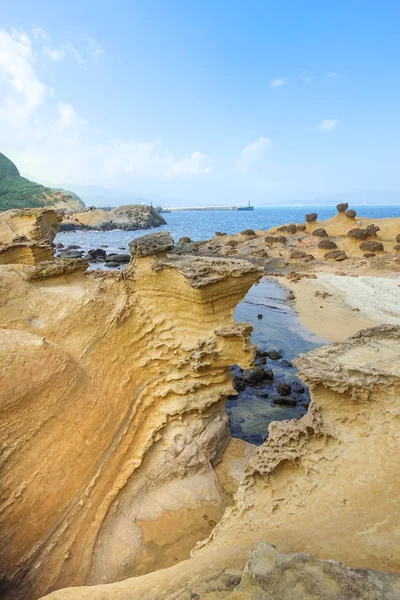 Scenery of Yehliu geopark in Taiwan. — Stock Photo, Image