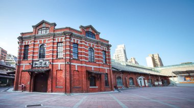 Taipei, Tayvan - 21 Kasım 2018: Red odası tiyatro veya adlandırılmış 
