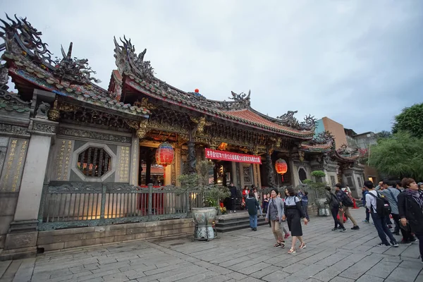 Taipei Taiwan November 2018 Most Longshan Temple Taipei Taiwan Temple — Stock Photo, Image