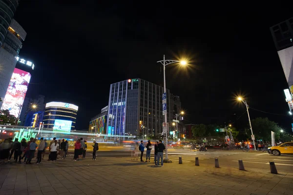 Ximending 대만에 2018 지구는 유명한 시장에서에서 길거리 — 스톡 사진