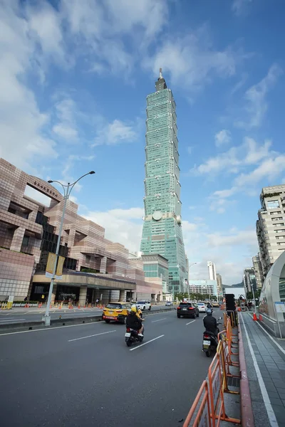Тайбэй Тайвань Ноября 2018 Года Высокое Здание Тайбэй 101 Башня — стоковое фото