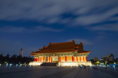 Taipei, Tayvan - 20 Kasım 2018: Ulusal konser salonu, Chiang Kai-Shek Memorial Hall, Taipei City, Tayvan.