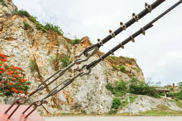 Cabo Sling Clip Turnbuckle Para Conceito Tensão Cabo Fotografias De Stock Royalty-Free