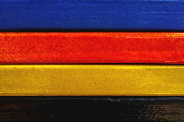 Closed up shot of Color bars or color bricks background.