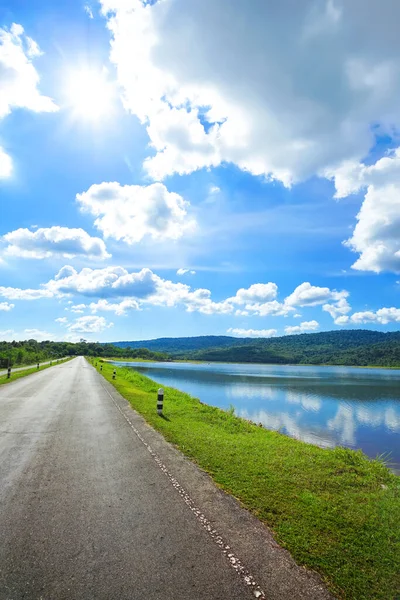 Beautiful Landscape Tha Krabak Reservoir Kaeo Province Thailand — Stock Photo, Image