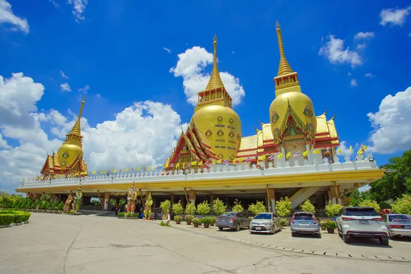 Chachoengsao Thajsko Července 2020 Krásná Scéna Chrámu Wat Phrong Akat — Stock fotografie