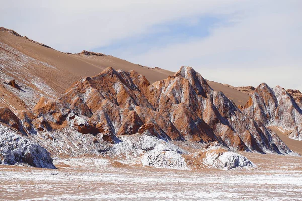 Landschappen Van Atacama Woestijn Vallei Van Maan Valle Luna Zout — Stockfoto