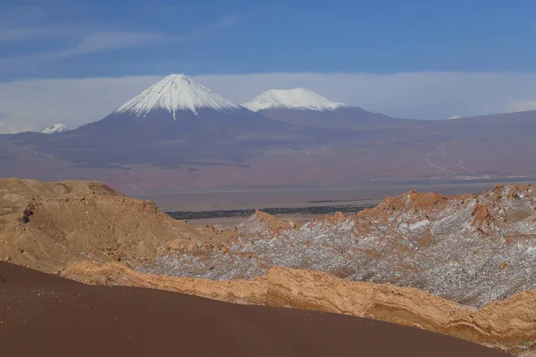 Widok Krajobraz Skały Mars Valley Valle Marte Cordillera Sal Pustynia — Zdjęcie stockowe