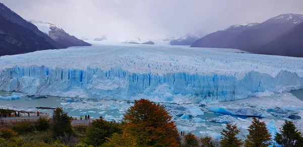 Panoramiczny Widok Lodowiec Perito Moreno Patagonia Argentyna — Zdjęcie stockowe