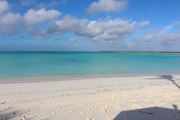 Playa Mar Azul Una Isla Caribeña Long Island Bahamas —  Fotos de Stock