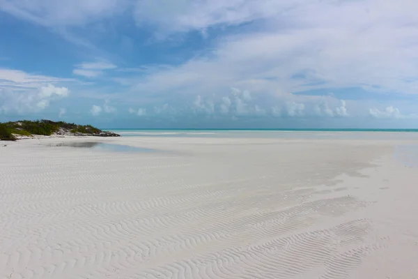 Una Spiaggia Isola Caraibica Sandy Cay Exumas Bahamas — Foto Stock