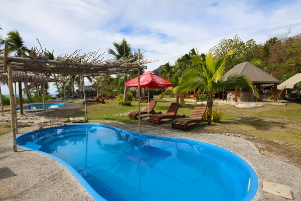 Kuata Fiji July 2017 Resort Barefoot Kuata Island Swimming Pool — Stock Photo, Image