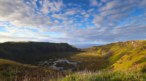 Volcanic Crater Rano Kau Easter Island Chile — Stock Photo, Image