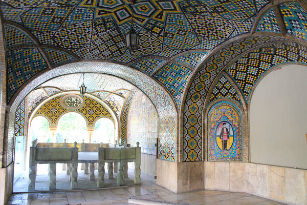 Golestan Palace is the former royal Qajar complex in Iran's capital city, Tehran. Tehran, Iran - April 2016. 
