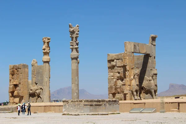 Persepolis Iran Április 2016 Ünnepélyes Fővárosa Achaemenid Birodalom Romjai — Stock Fotó