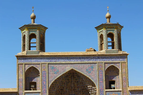 Shiraz Iran April 2016 Portikus Der Nasir Molk Moschee Shiraz — Stockfoto