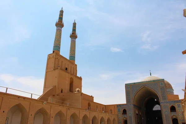 Yazd Irán Abril 2016 Complejo Amir Chakhmaq Una Mezquita Yazd — Foto de Stock