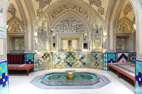 Kashan Irán Abril 2016 Sultan Amir Ahmad Bathhouse Kashan Irán — Foto de Stock
