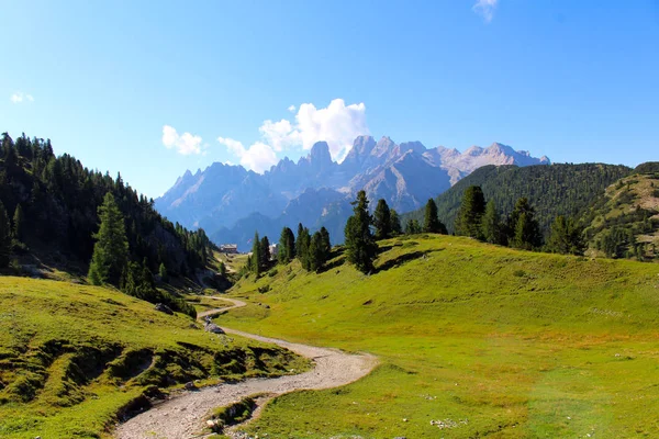 Berglandschap Van Dolomieten Italië — Stockfoto