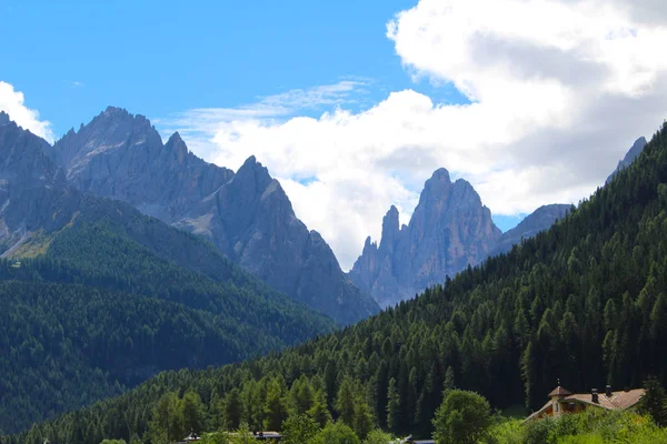 Csúcsok Hegyek Dolomitok Látott Kelet Völgy Val Fiscalina Dolomitok Olaszország — Stock Fotó