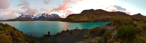 Utsikt Över Lakea Och Bergen Torres Del Paine Patagonien Chile — Stockfoto