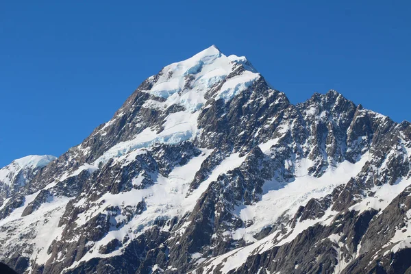 Aoraki Mount Cook Largo Hooker Valley Track Nueva Zelanda — Foto de Stock