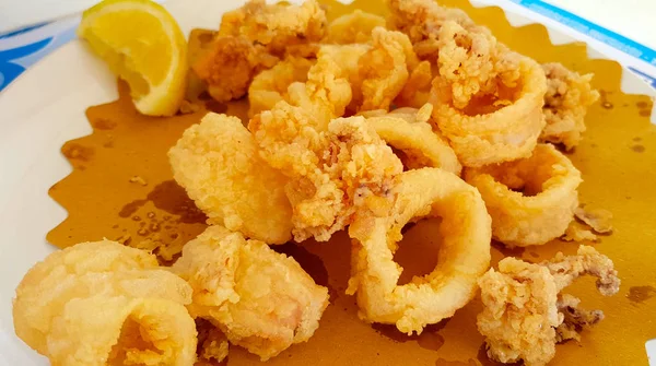 Fried calamari or Fried of squid. Fried calamari is a dish prepared with calamari or squid, typical of Italy. Italian Cuisine