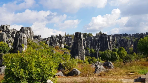 Wspaniały Krajobraz Lasu Kamień Lub Shilin Jest Formacje Wapienne Położony — Zdjęcie stockowe