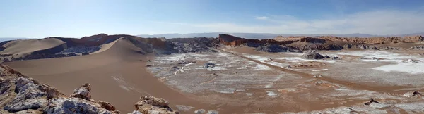 Valle Luna Con Suelo Salado Del Desierto Atacama Chile — Foto de Stock