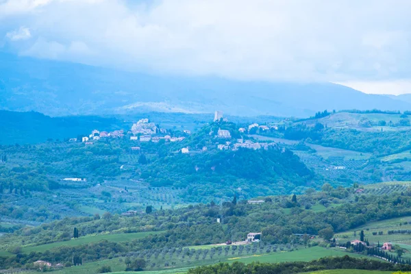 Het Landschap Van Val Orcia Toscane Italië — Stockfoto