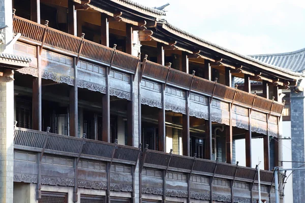 Jianshui tarihi merkezinde bir bina. Yunnan, Çin — Stok fotoğraf