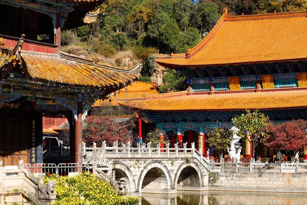 The Yantong Temple, a large Buddhist complex in Kunming. Yunnan, China Royalty Free Stock Photos