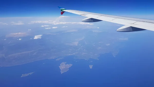 Vista aérea de las islas de Grecia, Kastellorizo, Islas Dodecaneso. Países Bajos —  Fotos de Stock