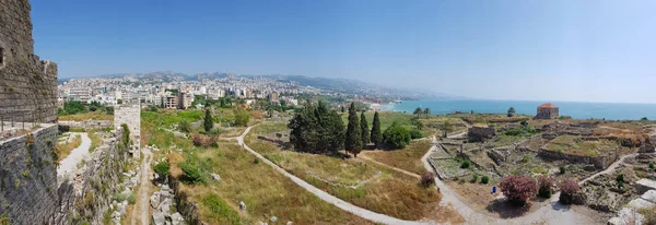 View of the archaeological excavations of Byblos from the Crusader castle. Byblos, Lebanon