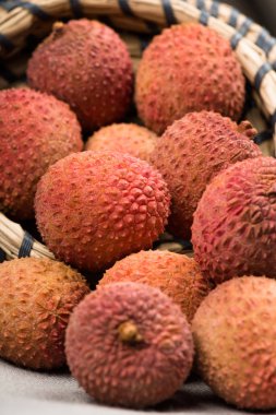 taze lychee yakın çekim 