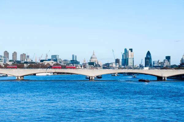 Skyline Van Londen Van Canary Wharf — Stockfoto