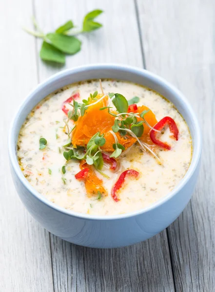 laksa çorbası, Hindistan cevizi ve squash çorbası