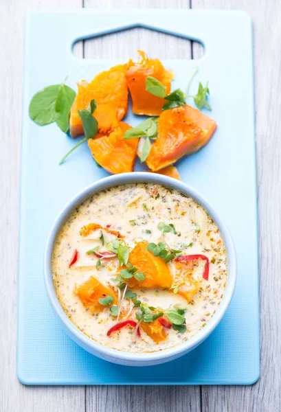 laksa çorbası, Hindistan cevizi ve squash çorbası