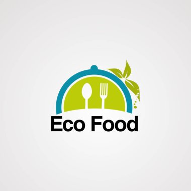 Eko Logo vektör simgesi, eleman ve şablon