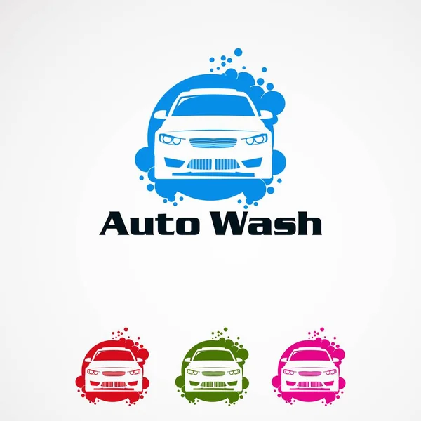 Auto Wash logo wzorów koncepcji, ikona, element i szablon dla biznesu — Wektor stockowy