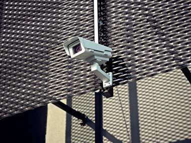 Şehir, polis izleme, video kamera kaydedici, korumak ve insanları gözlemleyerek Cctv,,