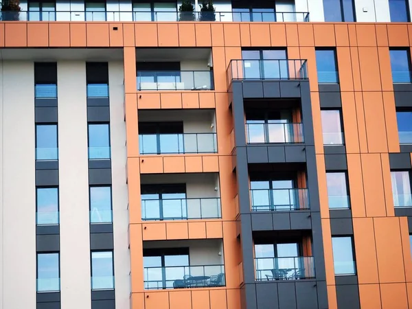 Modern condo, apartments, new block, posh  condominium — Stock Photo, Image